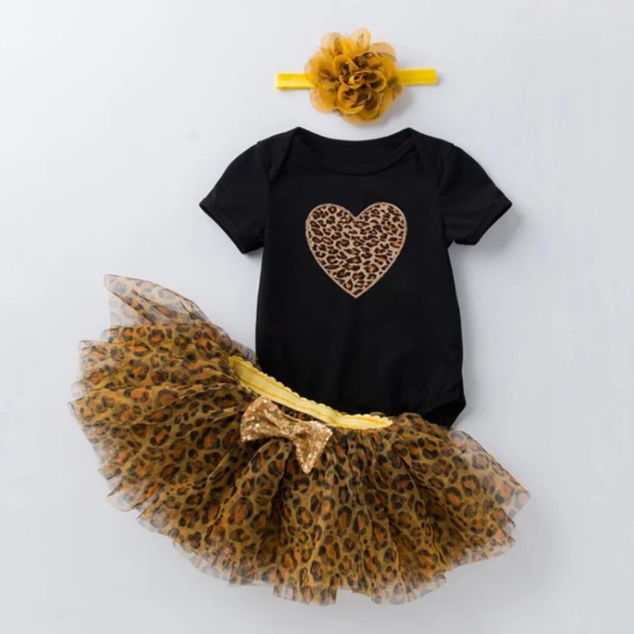 Party Set Animal Print Heart 2891 - Image 1