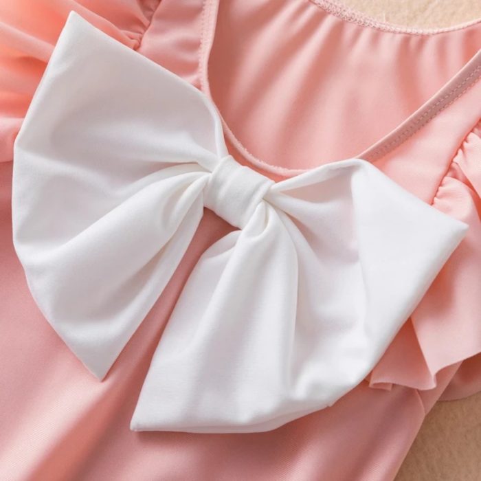 Bow ολόσωμο μαγιό Pink 4155 - Image 6