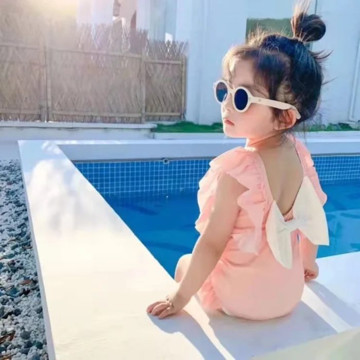 Bow ολόσωμο μαγιό Pink 4155 - Image 4