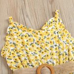 Girly Floral Dress Yellow 2937 - Image 5