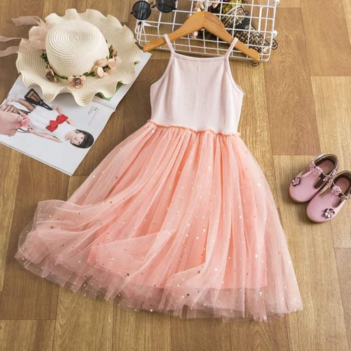 Pretty Dress Pink Peach 2939 - Image 2