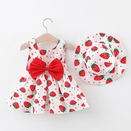 Strawberries Dress Red 2944