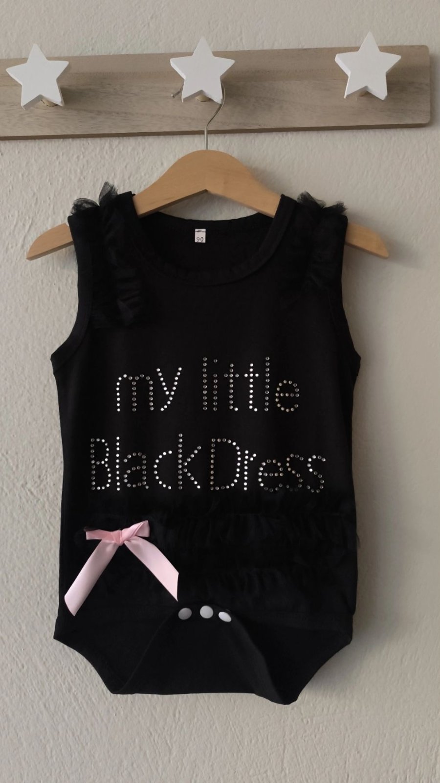 κορμάκι μαύρο φορμάκι με στρας Minielephant My Little Black Dress 2956 - Image 1