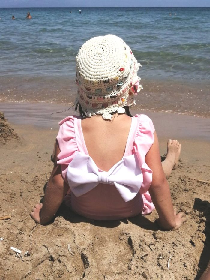 Bow ολόσωμο μαγιό Pink 4155 - Image 2