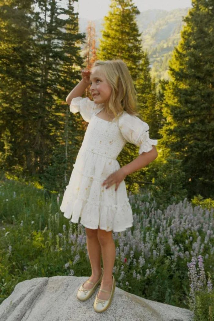Stars Dress White 2965 - Image 1