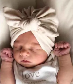 Βρεφικό/παιδικό τουρμπανάκι με φιογκάκι 2218 - Image 2