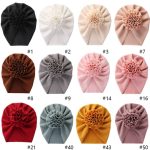 Βρεφικό/παιδικό τουρμπανάκι με λουλούδι 2217 - Image 5