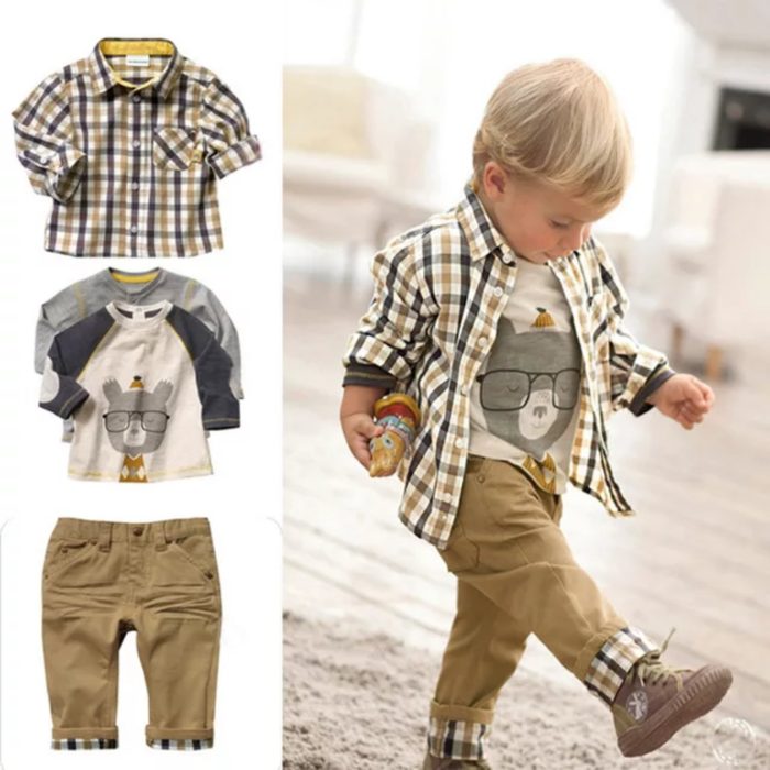 Boys Casual Set Bear 2968 - Image 2