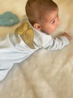 Angel βρεφικό βαμβακερό φορμάκι 2413 Γαλάζιο - Image 5