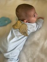 Angel βρεφικό βαμβακερό φορμάκι 2413 Γαλάζιο - Image 9