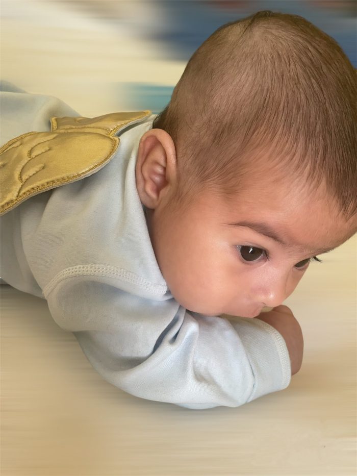 Angel βρεφικό βαμβακερό φορμάκι 2413 Γαλάζιο - Image 11