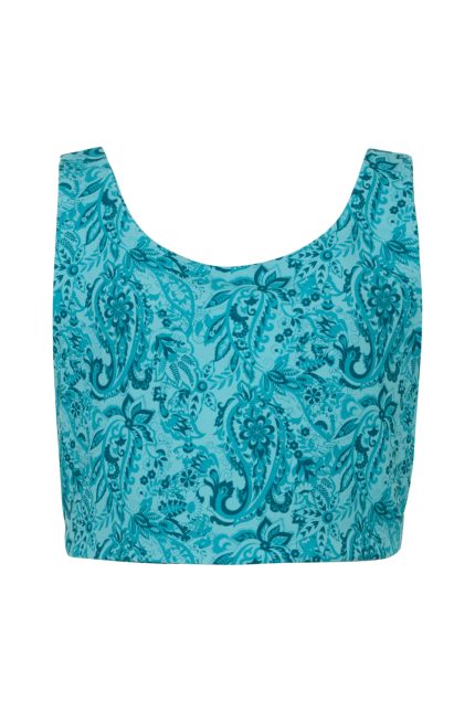 Sporty Crop Top Μπλε 5803