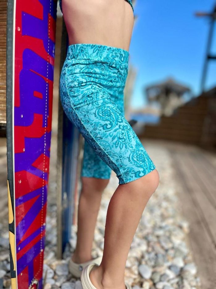 κολάν παντελόνι για κορίτσι Minielephant Sporty Biker Pants Μπλε 5809 - Image 3