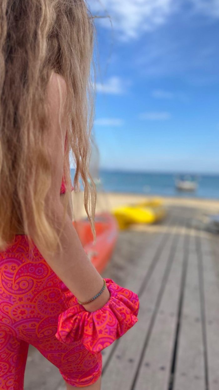 Sporty Crop Top Κοραλλί  5804 - Image 3