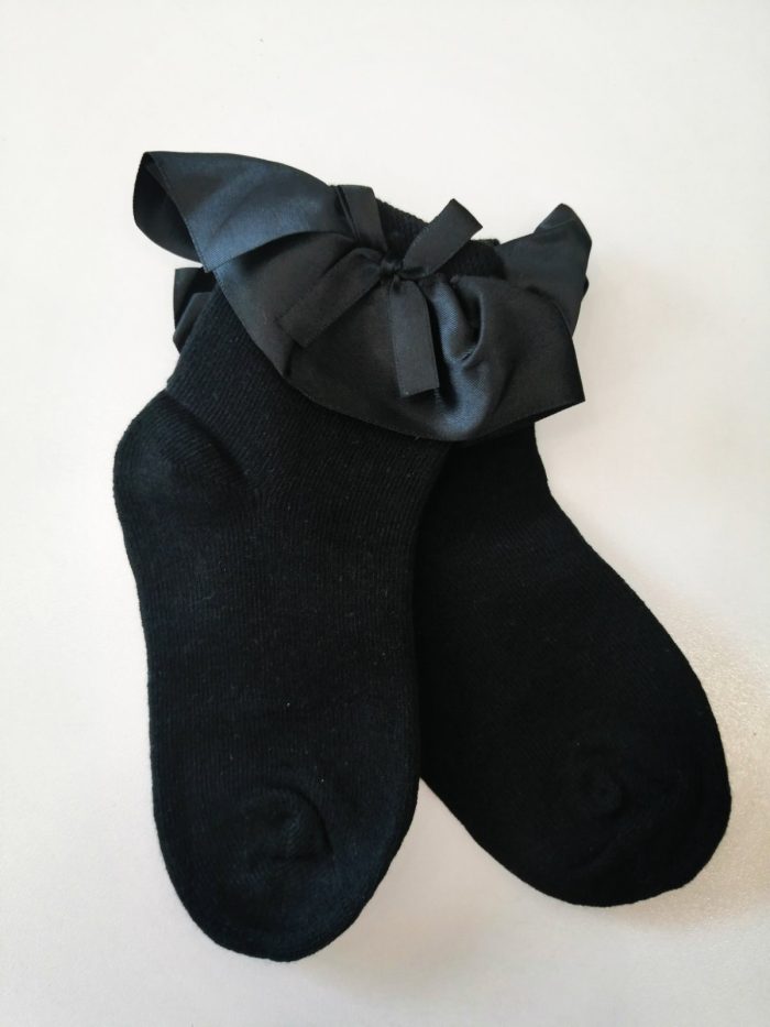 Girly Black Socks 8424 - Image 1