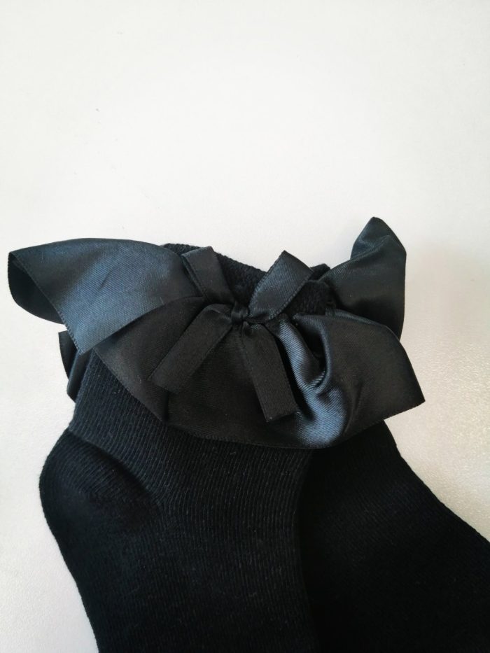 Girly Black Socks 8424 - Image 2