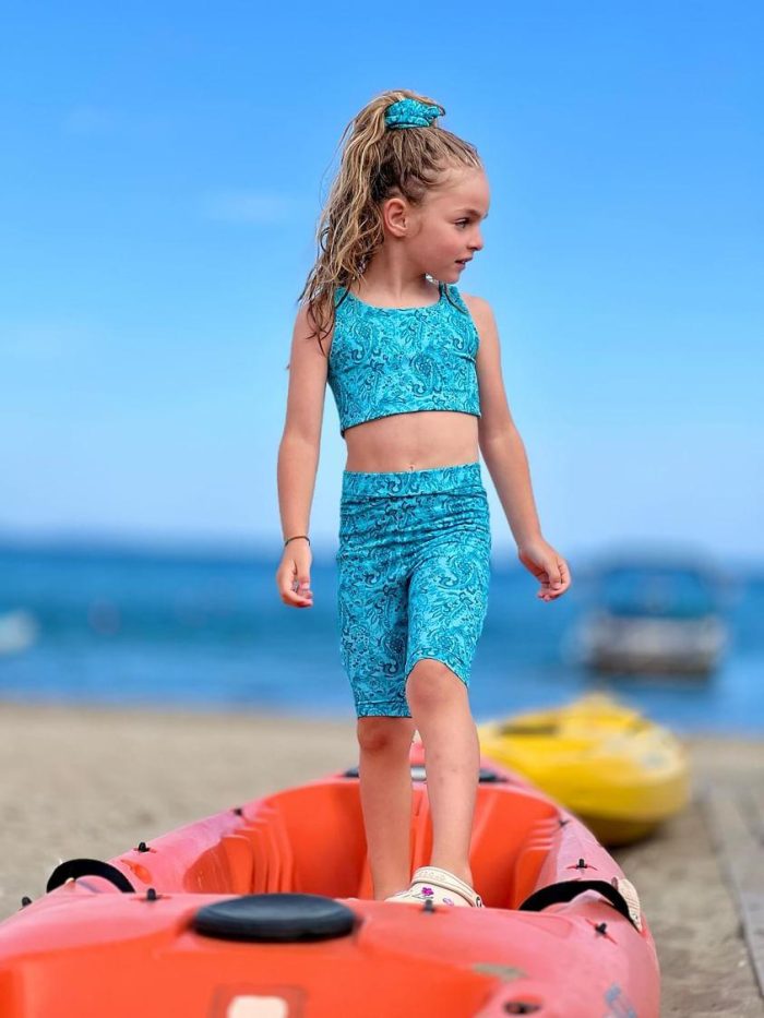 ποδηλατικό κολάν για κορίτσι minielephant Sporty Biker Pants Μπλε 5809 - Image 4