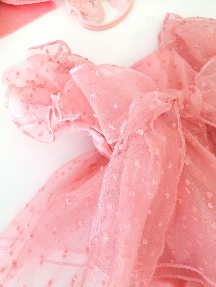 Baby Romper pink/peach 2990 - Image 3