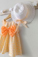 Baby Floral Dress Orange 2985