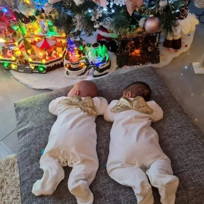 Angel βρεφικό βελούδινο φορμάκι 2414 - Image 4