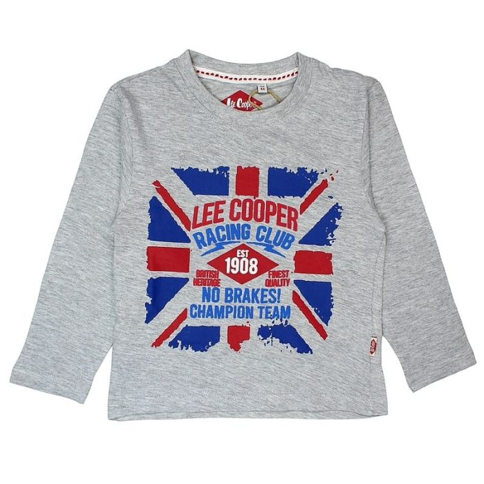 Lee Cooper Μπλούζα Flag Grey 3949 - Image 1