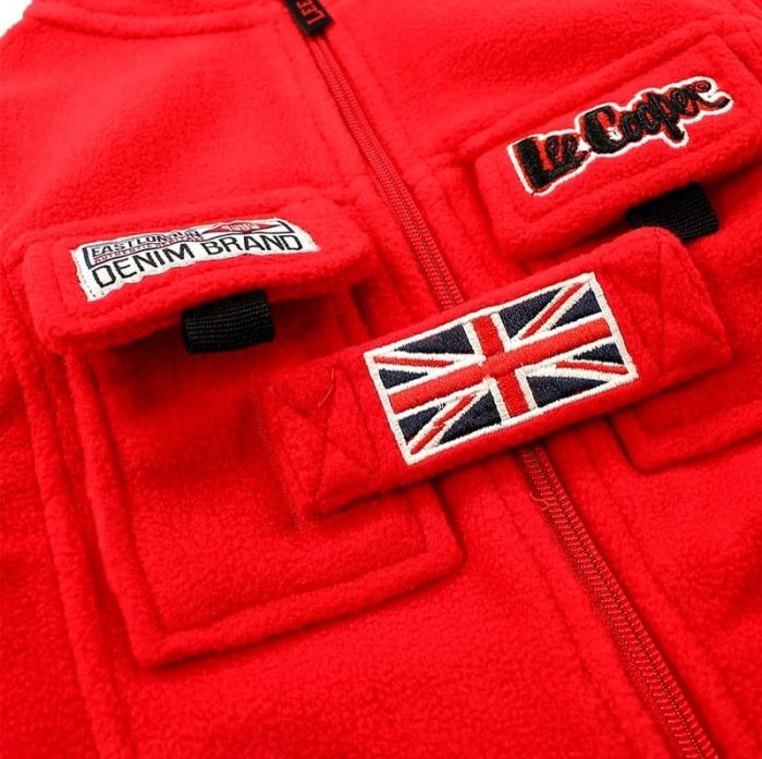 lee cooper παιδικά ρούχα κόκκινη ζακέτα minielehant Lee Cooper Fleece ζακέτα Κόκκινο 3935 - Image 2