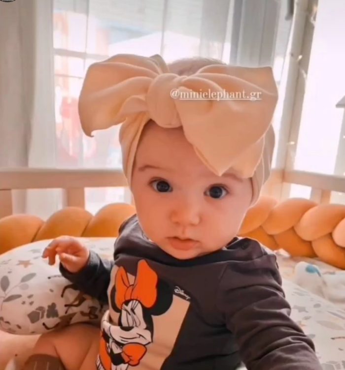 Βρεφική παιδική κορδέλα minielephant Cashmere κορδέλα φιόγκος one size 0-5 ετών 2510 - Image 2