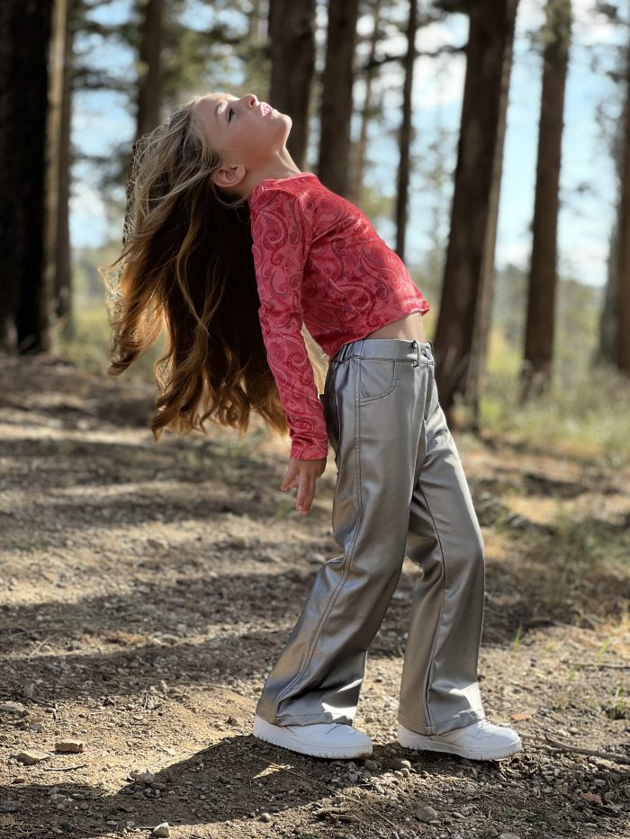 Leather Flare Pants 5818 - Image 3