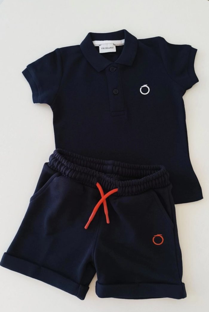 Trussardi βρεφικά σετ Minielephant Trussardi Baby Limbazi Blue T-Shirt 6834 - Image 5