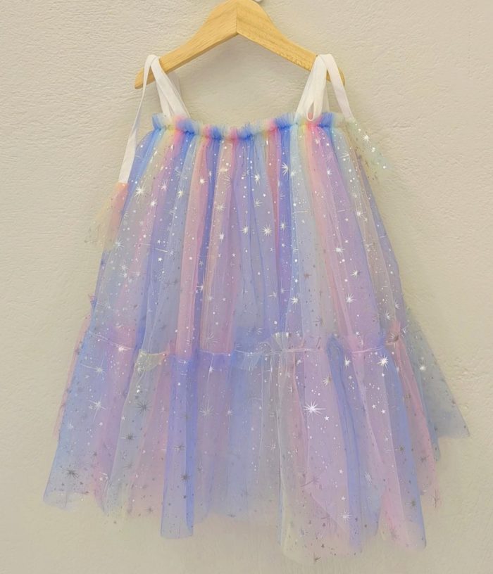 Stars Dress Light Blue 3974 - Image 1