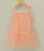 Stars Dress Peach 3976
