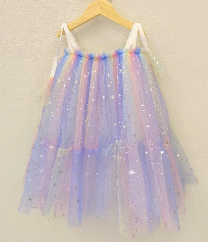 Stars Dress Light Blue 3974 - Image 2