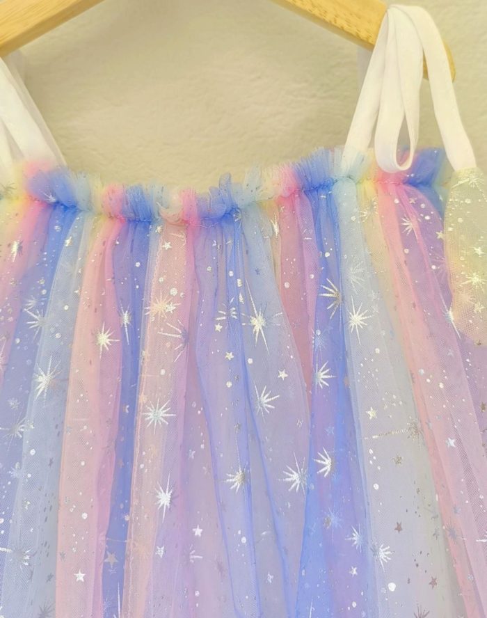 Stars Dress Light Blue 3974 - Image 2