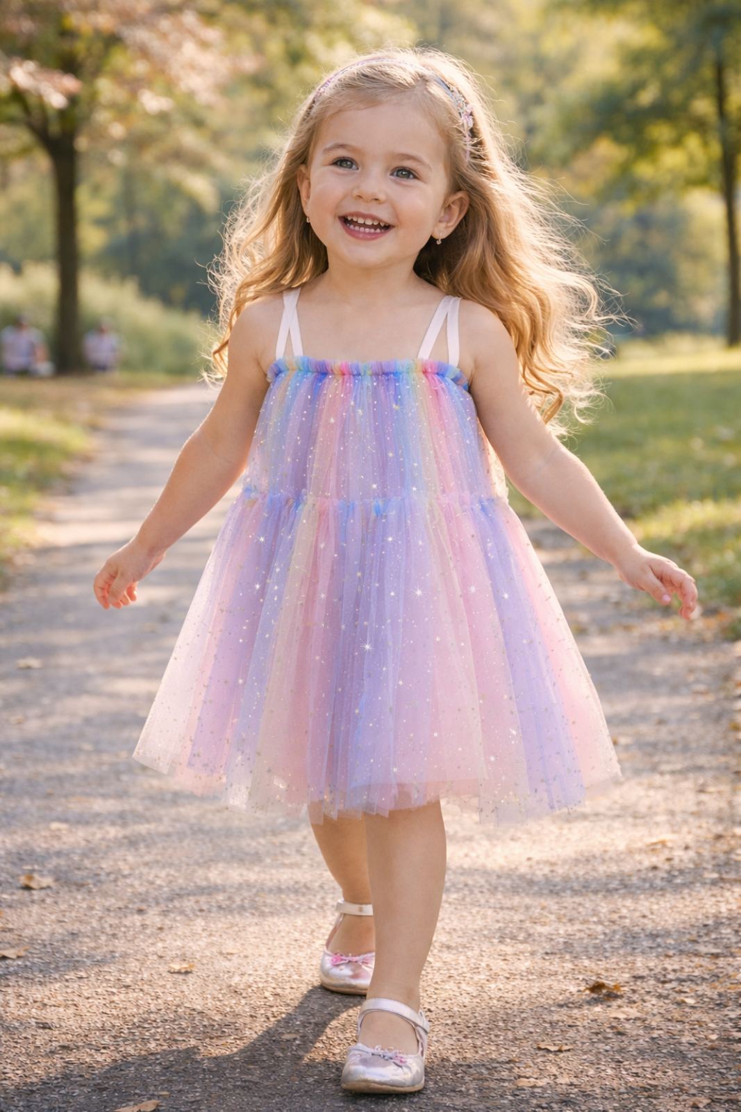 Stars Dress Light Blue 3974