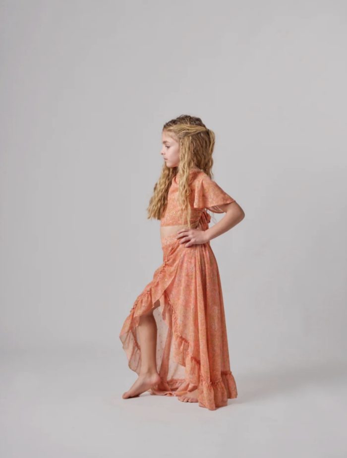 Lumina Wrap Top Peach 5830 - Image 1