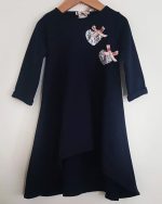 Blue Dress with Silver Hearts 2870 - Image 2