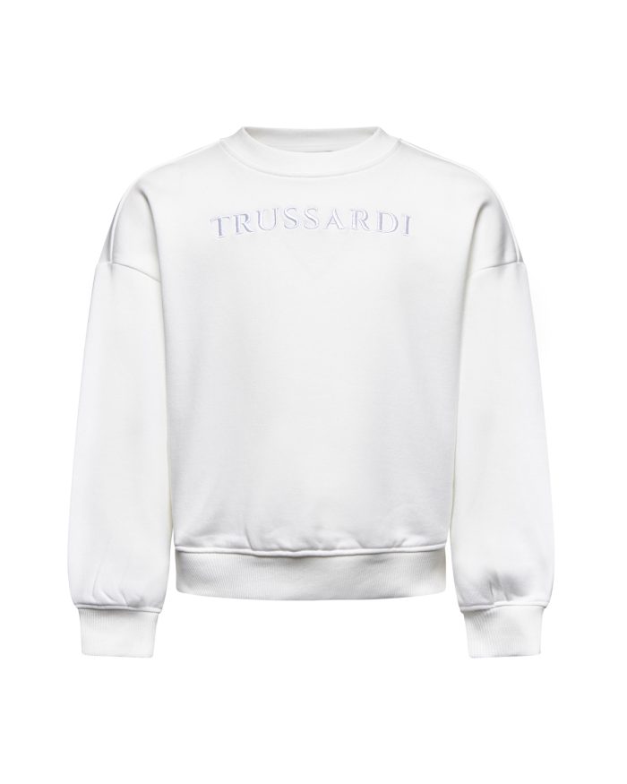 TRUSSARDI παιδική μόδα κορίτσια Minielephant Trussardi Junior Sweatshirt Assan Off-White 6889 - Image 4