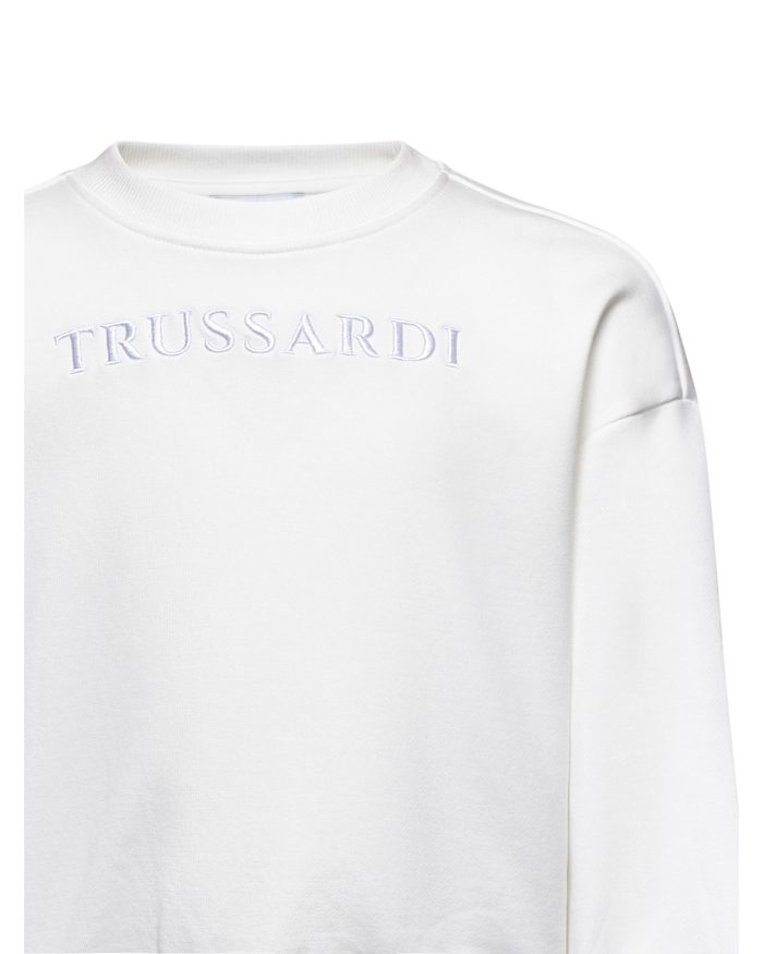 TRUSSARDI παιδικό φούτερ Minielephant Trussardi Junior Sweatshirt Assan Off-White 6889 - Image 3