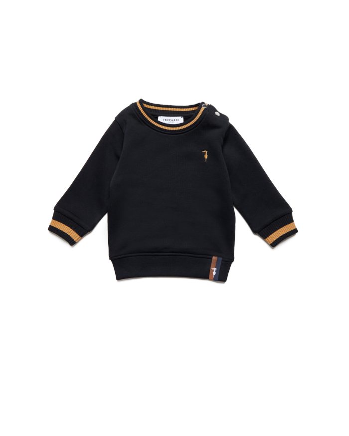Trussardi παιδικά ρούχα αγόρι Minielephant Trussardi Sweatshirt Maoka Blue Navy 6887 - Image 2