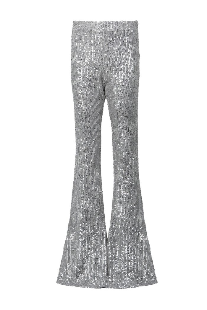 Silver Flare Pants 5839 - Image 3