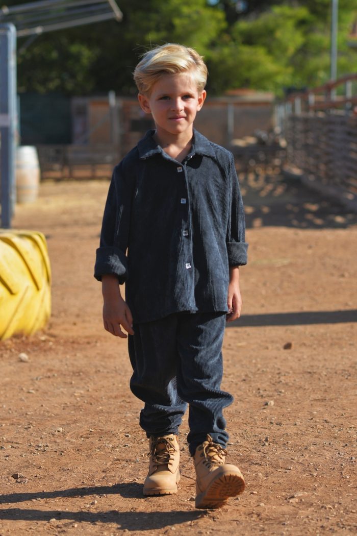 παιδικό κοτλέ παντελόνι Minielephant (3) Corduroy Pants Grey 5848 - Image 2