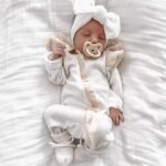 Baby Ruflle Jumpsuit White 2131