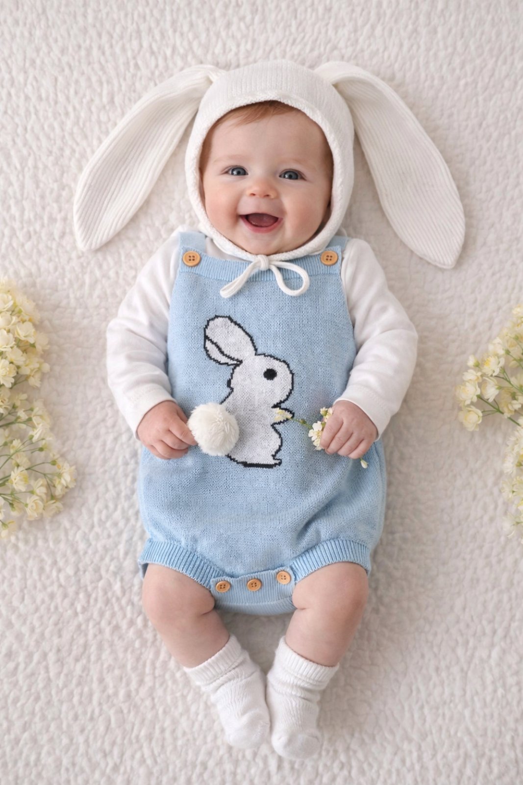 βρεφικό φορμάκι Minielephant Rabbit Blue 2640 - Image 1