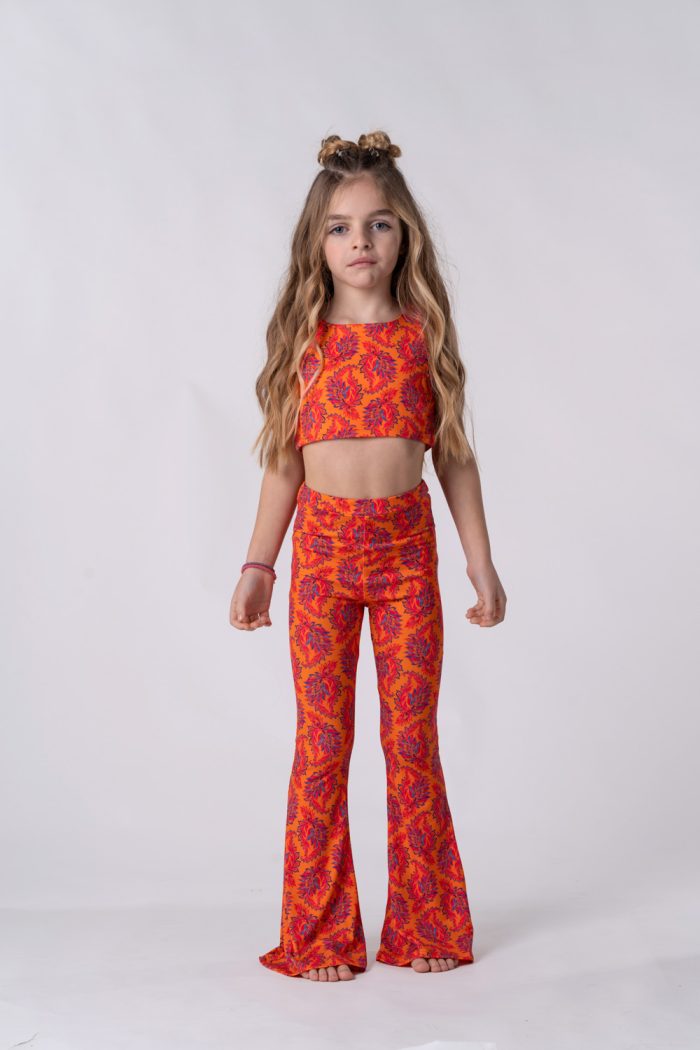Sporty Crop Top Orange 5850 - Image 6