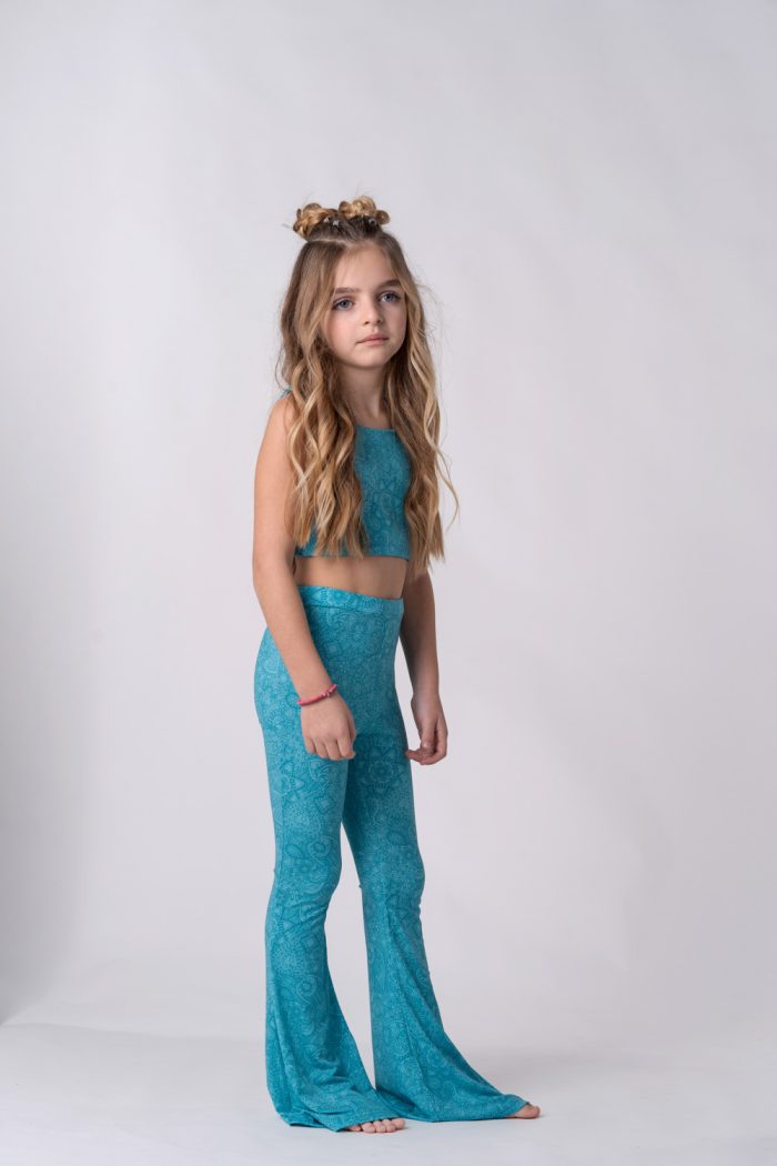 Sporty Crop Top Blue  5855 - Image 3