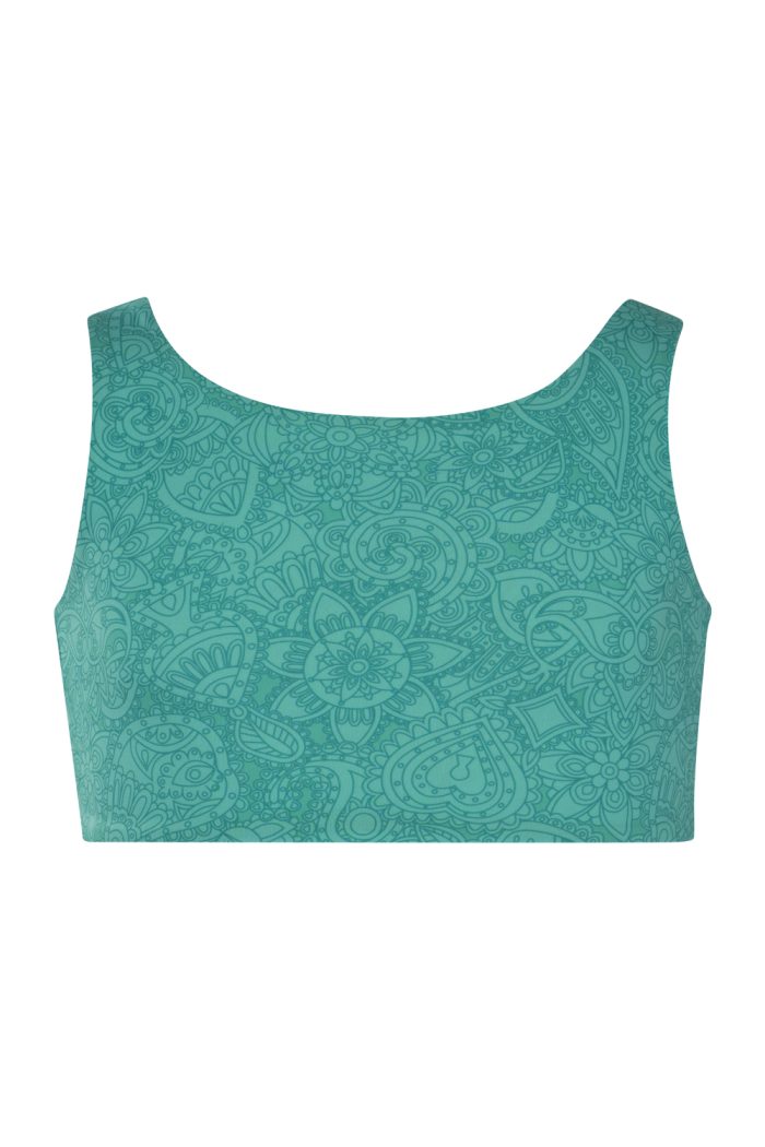 Sporty Crop Top Blue  5855 - Image 4