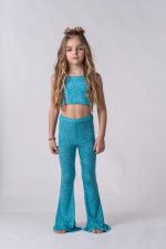 Sporty Crop Top Blue  5855 - Image 2