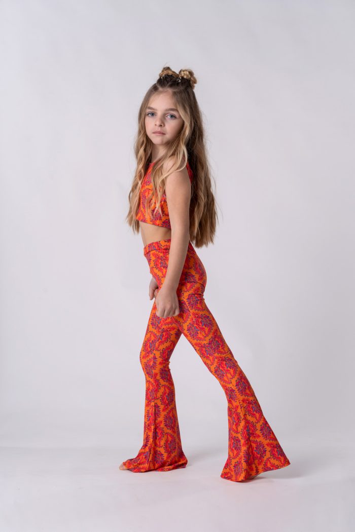 Sporty Crop Top Orange 5850 - Image 4