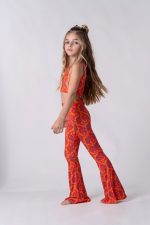 Sporty Crop Top Orange 5850 - Image 3