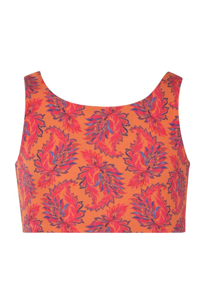 Sporty Crop Top Orange 5850 - Image 2